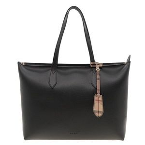 Burberry Tote Ardwell Top Zipper Heymarket House Check Black New